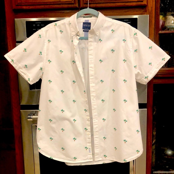 Denim & Flower Other - DENIM&FLOWER  PALM TREE RICKY SINGH SLIM FIT SHIRT